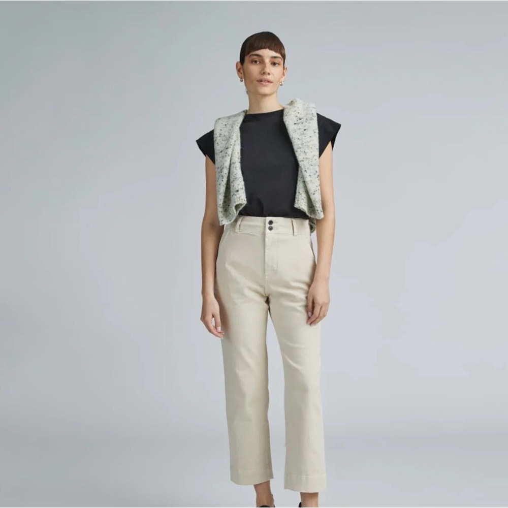 Everlane organic straight leg pant - pumice stone
